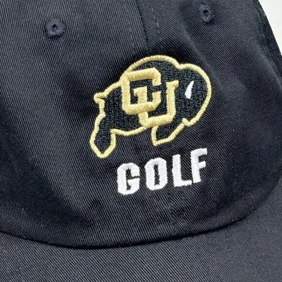 University of Colorado Boulder CU Buffaloes Golf Embroidered Strapback Cap Hat - Picture 2 of 8